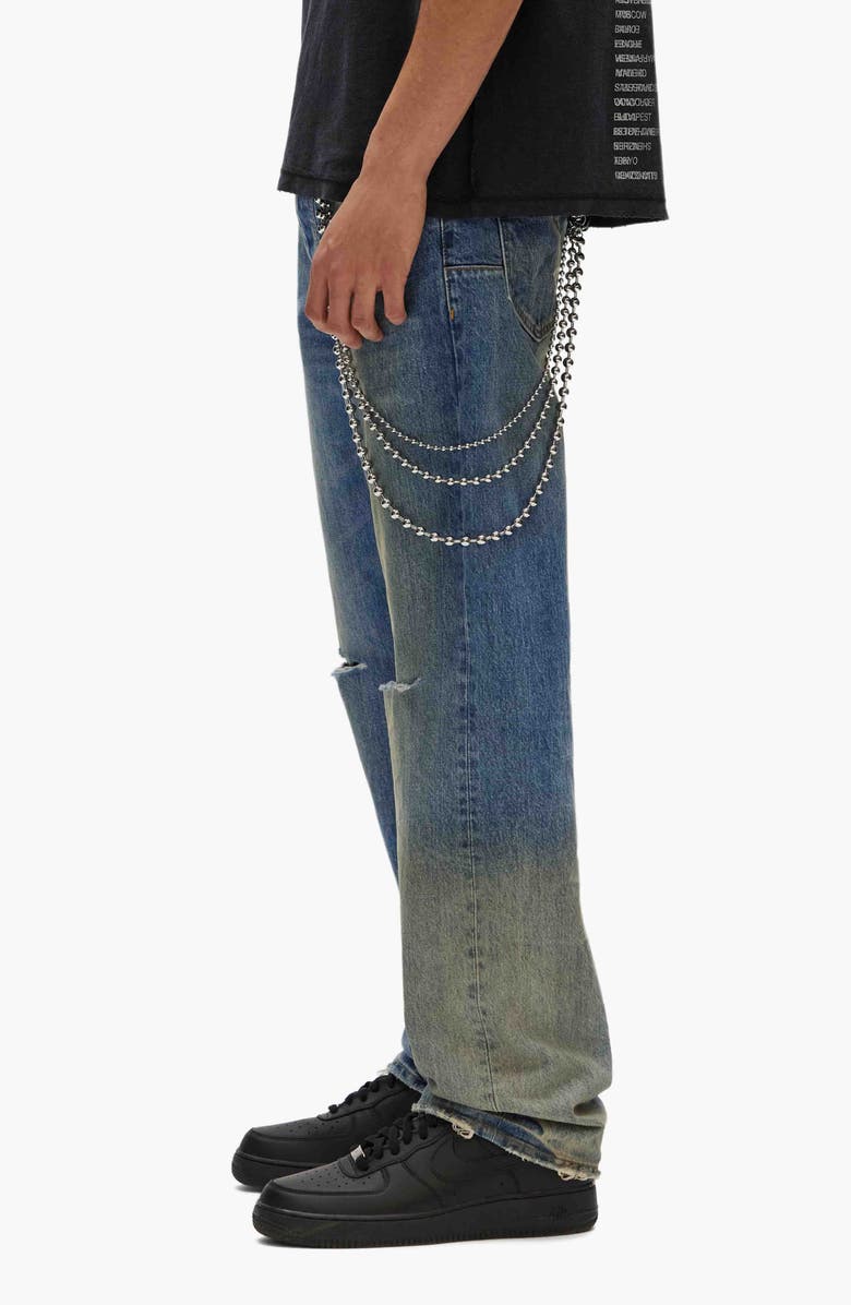 PURPLE BRAND Gaia Blowout Distressed Jeans, Alternate, color, Mid Indigo