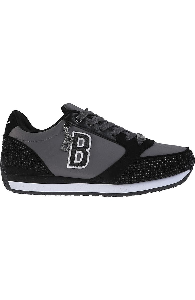 bebe Embellished Varsity Low Top Sneaker, Alternate, color,