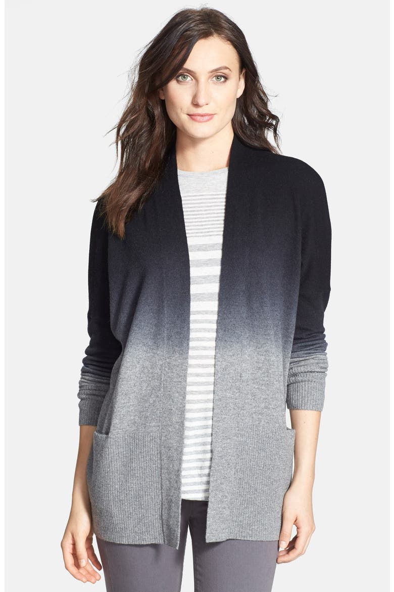 Dip Dye Cardigan, Main, color, BLACK COMBO