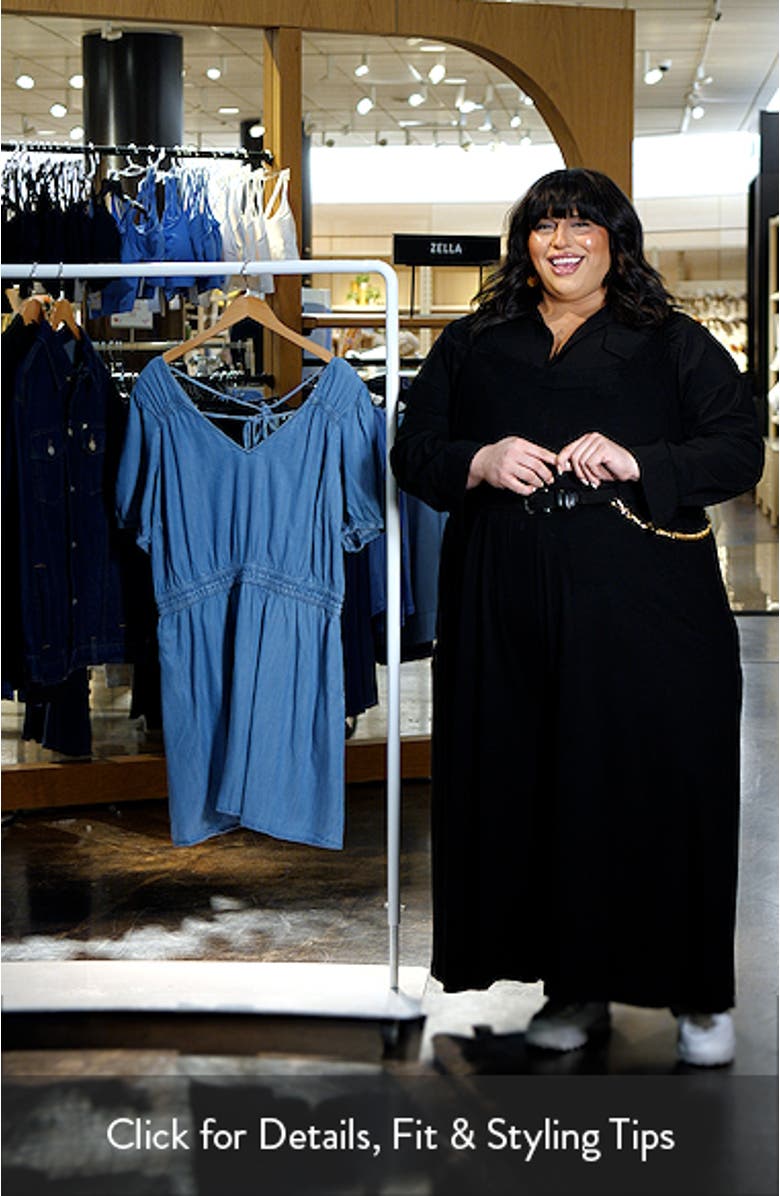 Emma Puff Sleeve Chambray Minidress, sales video thumbnail