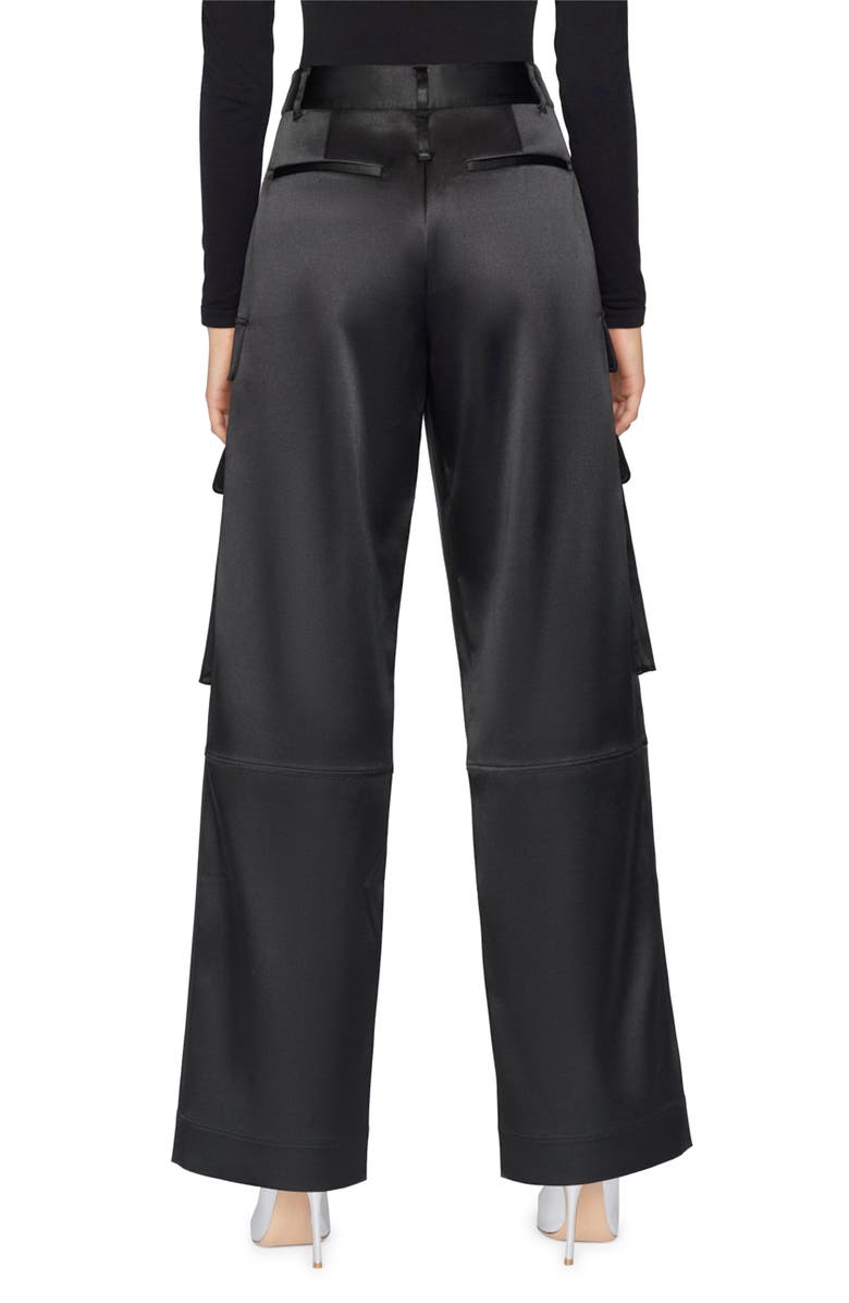 FRAME Relaxed Fit Straight Leg Satin Cargo Pants, Alternate, color, 