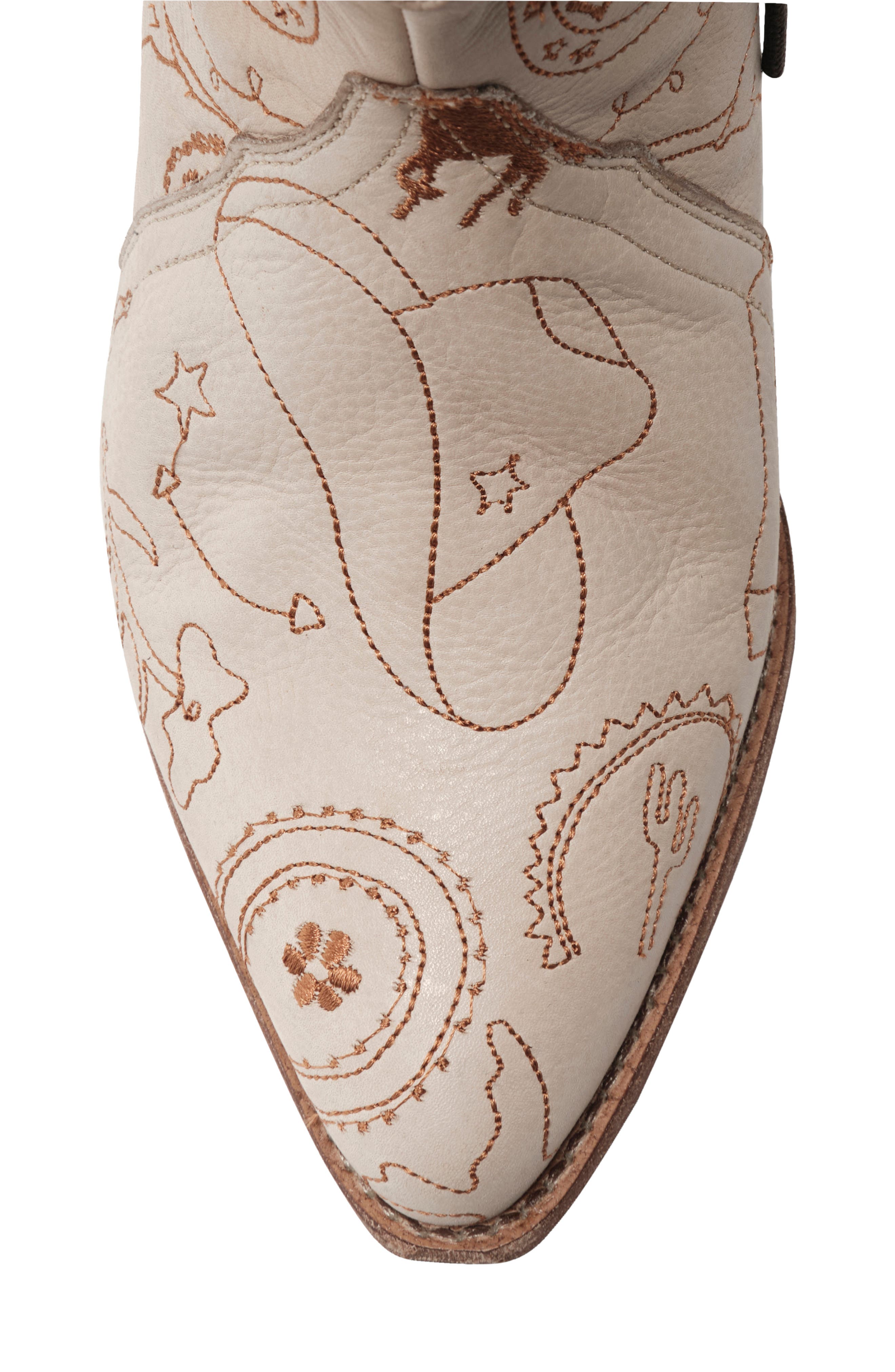 Free People New Frontier Doodle Western Boot, Alternate, color, 