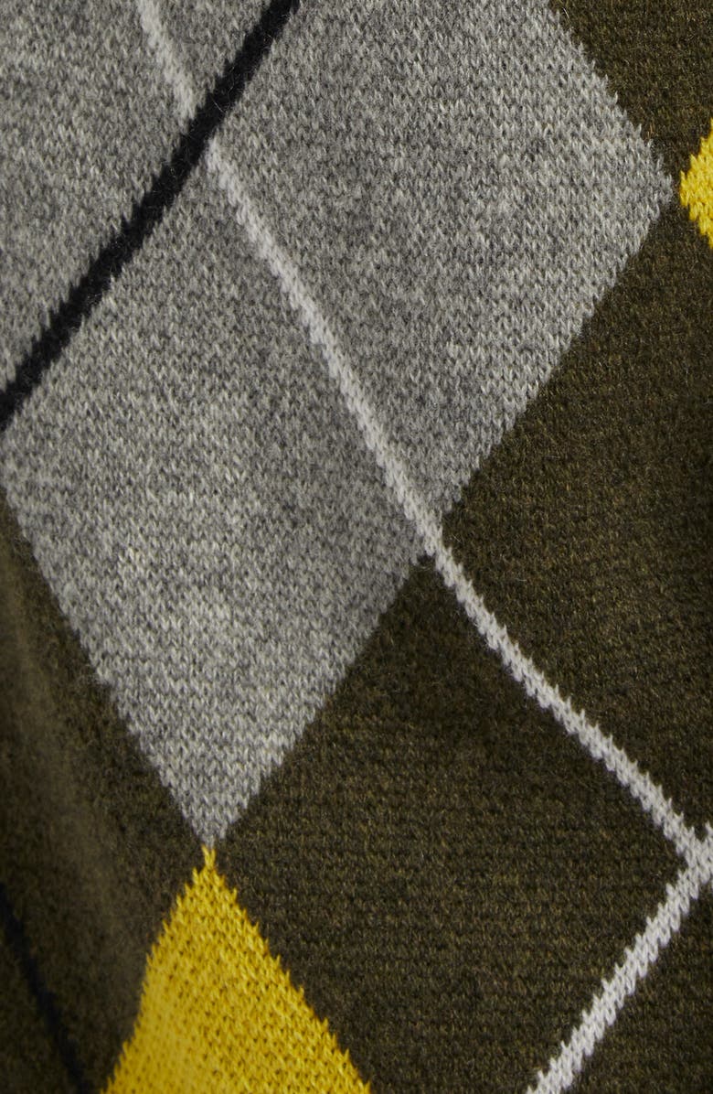 The Elder Statesman Argyle Jacquard Cashmere Cardigan, Alternate, color,