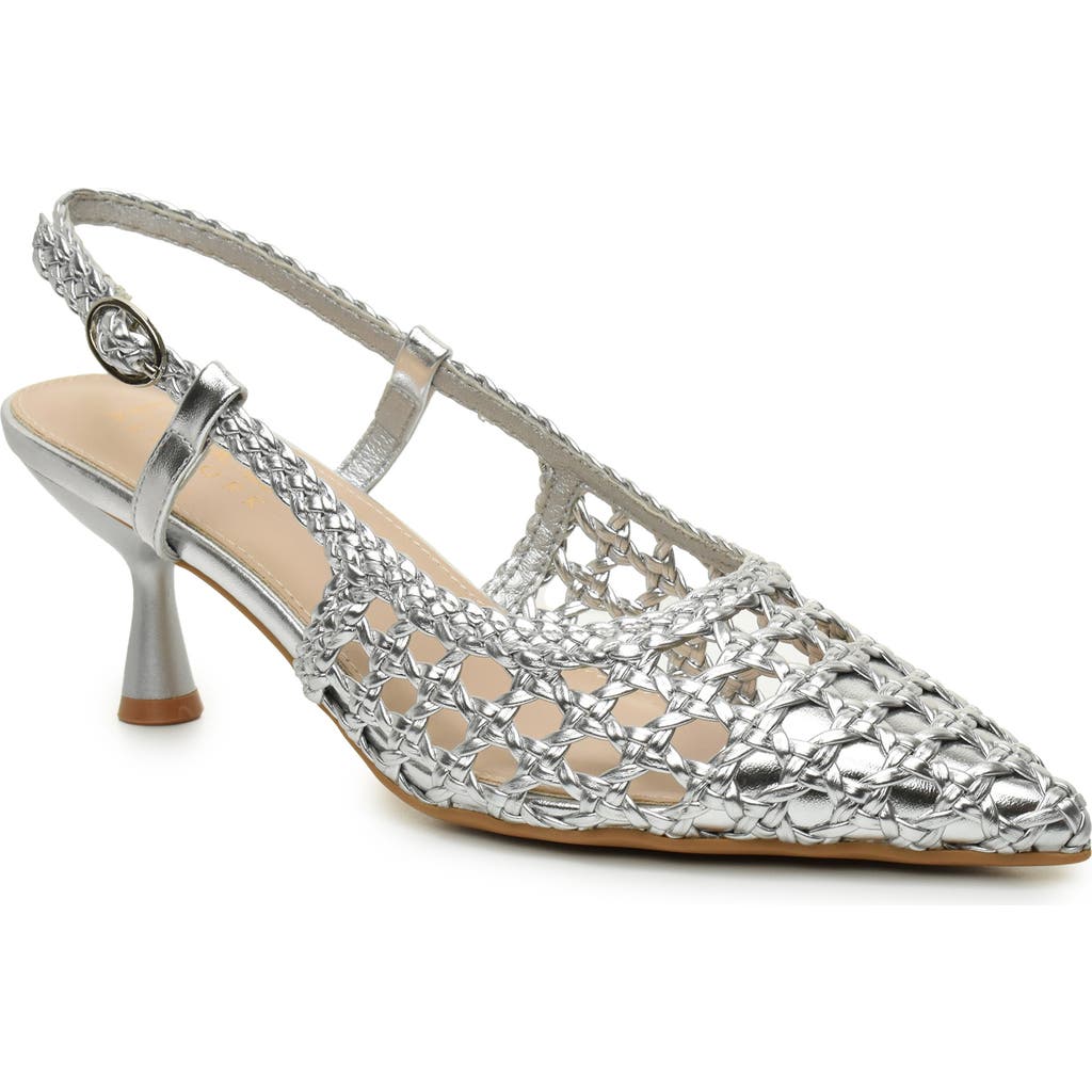 NICOLE MILLER NICOLE MILLER KNOTTY BRAIDED SLINGBACK PUMP