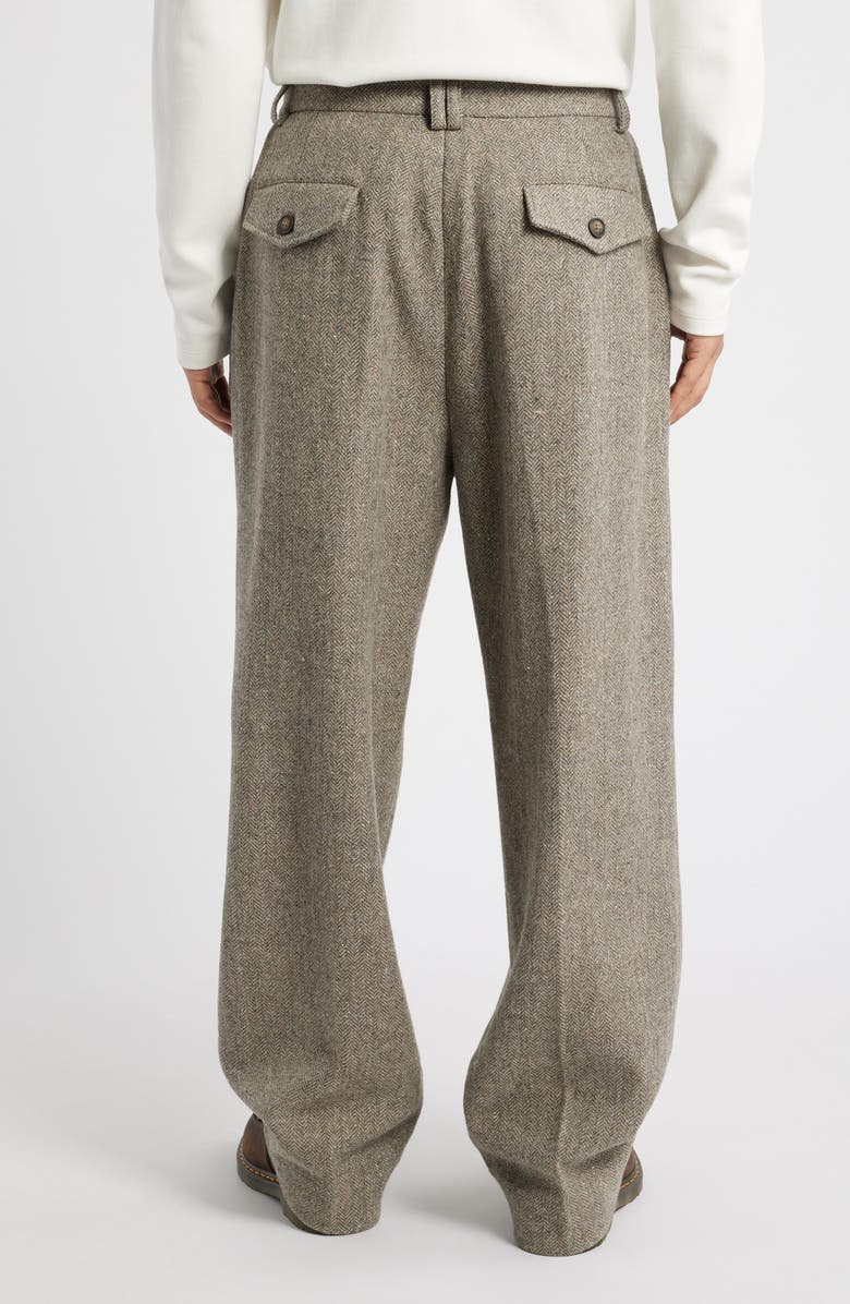 Elwood Herringbone Wool Blend Tweed Pants, Alternate, color,
