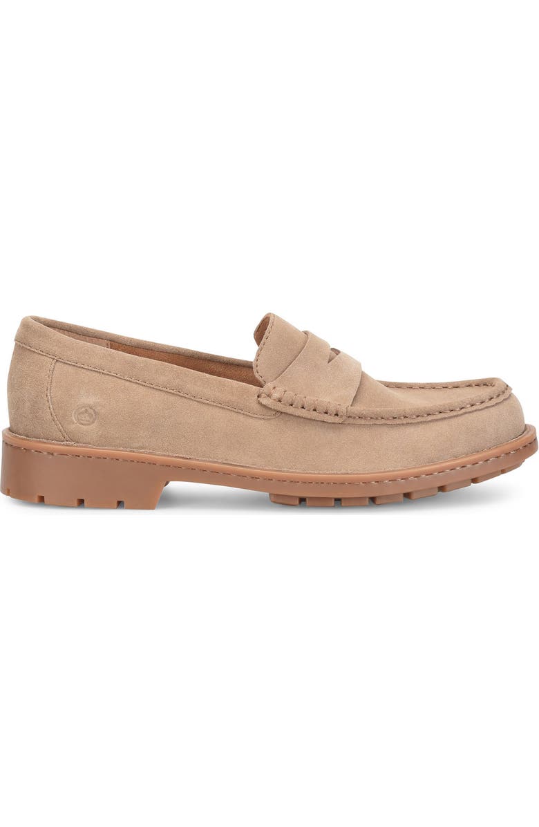 Børn Langley Penny Loafer, Alternate, color, Taupe Suede