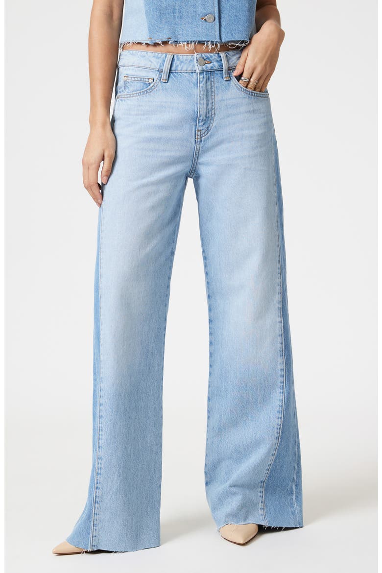Malibu Wide Leg Jeans, Main, color, BLOCKING DENIM