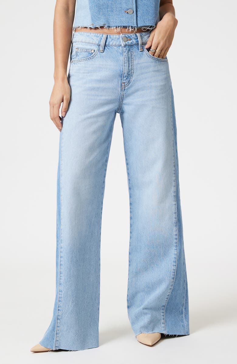 Mavi Jeans Malibu Wide Leg Jeans, Main, color, Blocking Denim