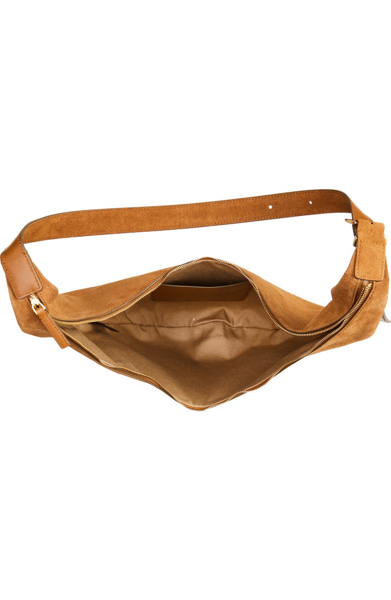 Madewell The Essential Curve Shoulder Bag, Alternate, color, Aged Cognac