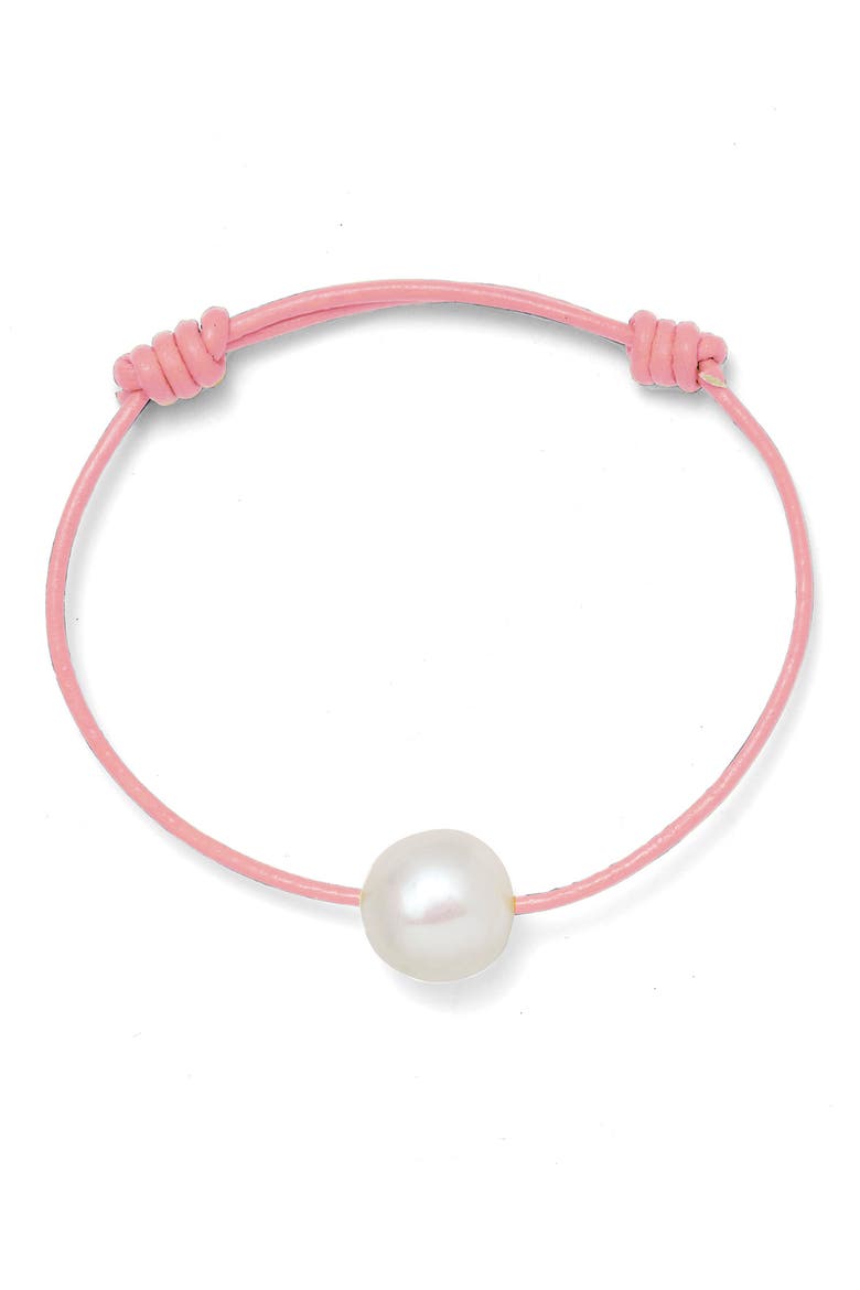 Freshwater Pearl Knot Bracelet, Main, color, PINK