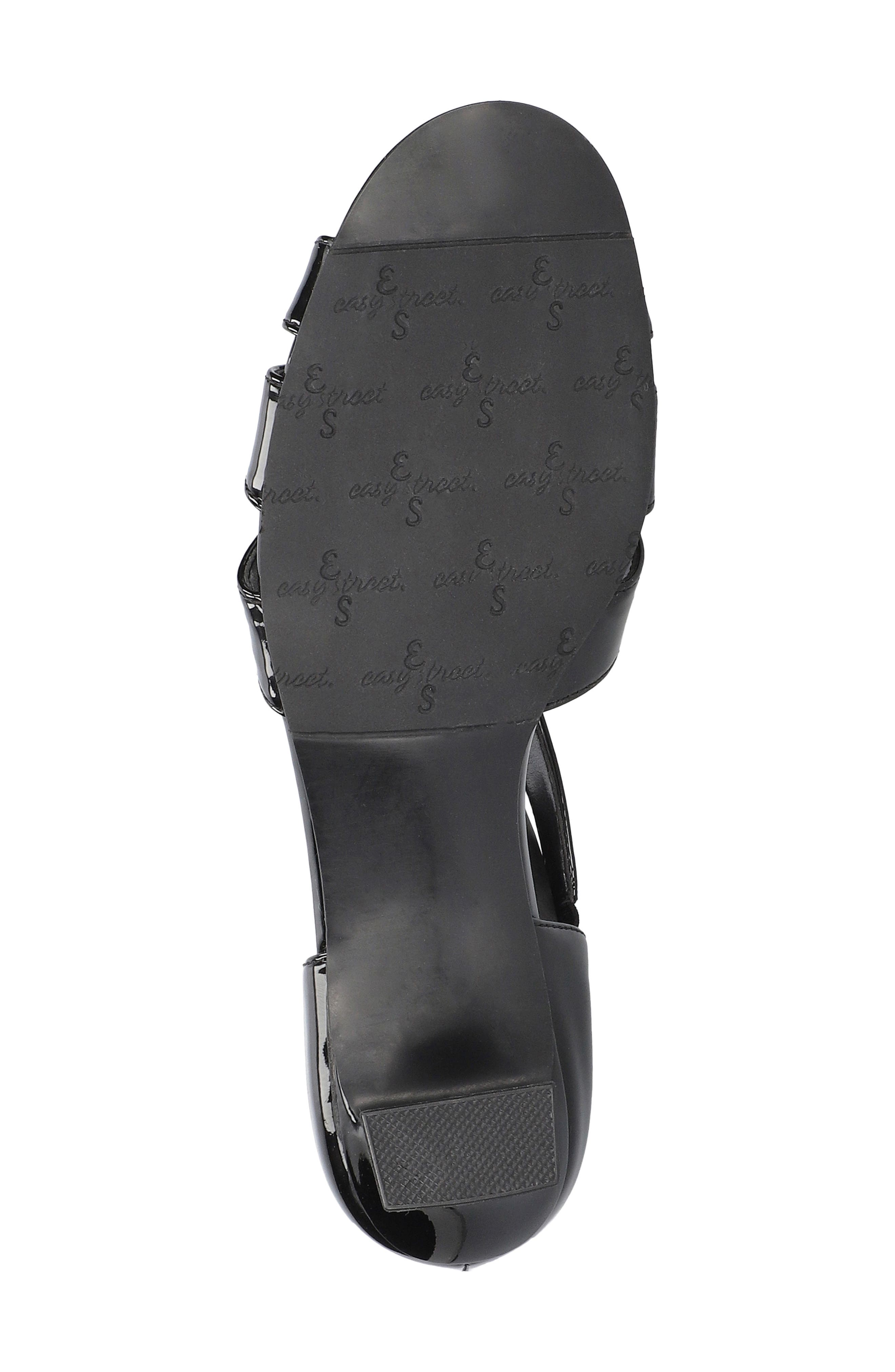 EASY STREET Essie Sandal, Alternate, color, Black Patent