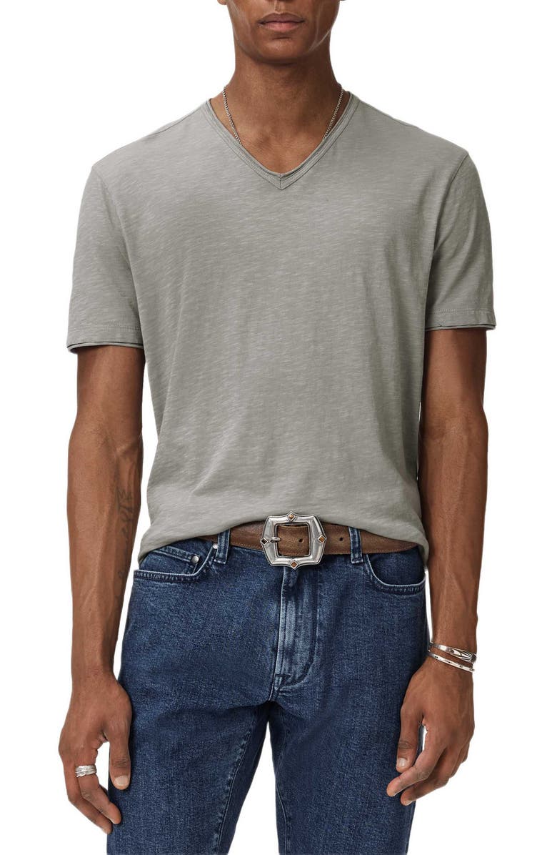 John Varvatos Miles Slub Cotton T-Shirt, Main, color, 