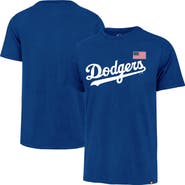 '47 Men's '47 Royal Los Angeles Dodgers Heritage U.S. Flag T-Shirt