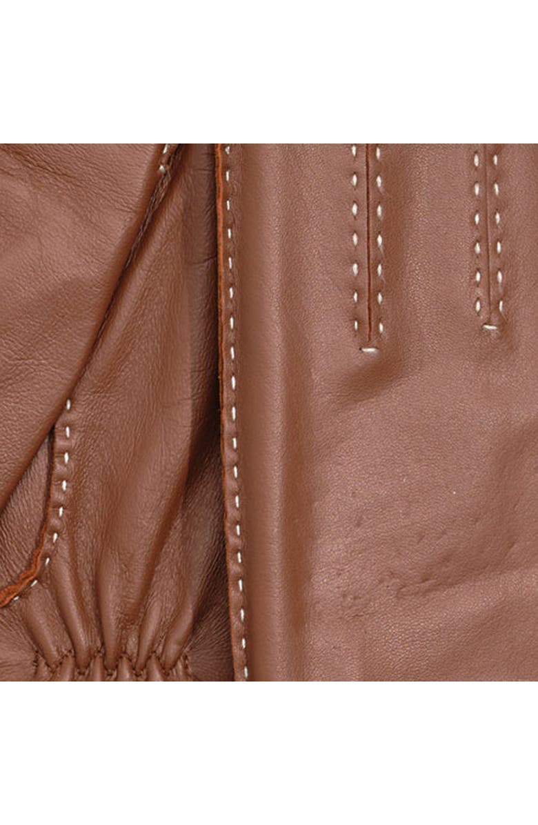 Echo Stitch Detail Leather Glove, Alternate, color, Cinnamon Bark