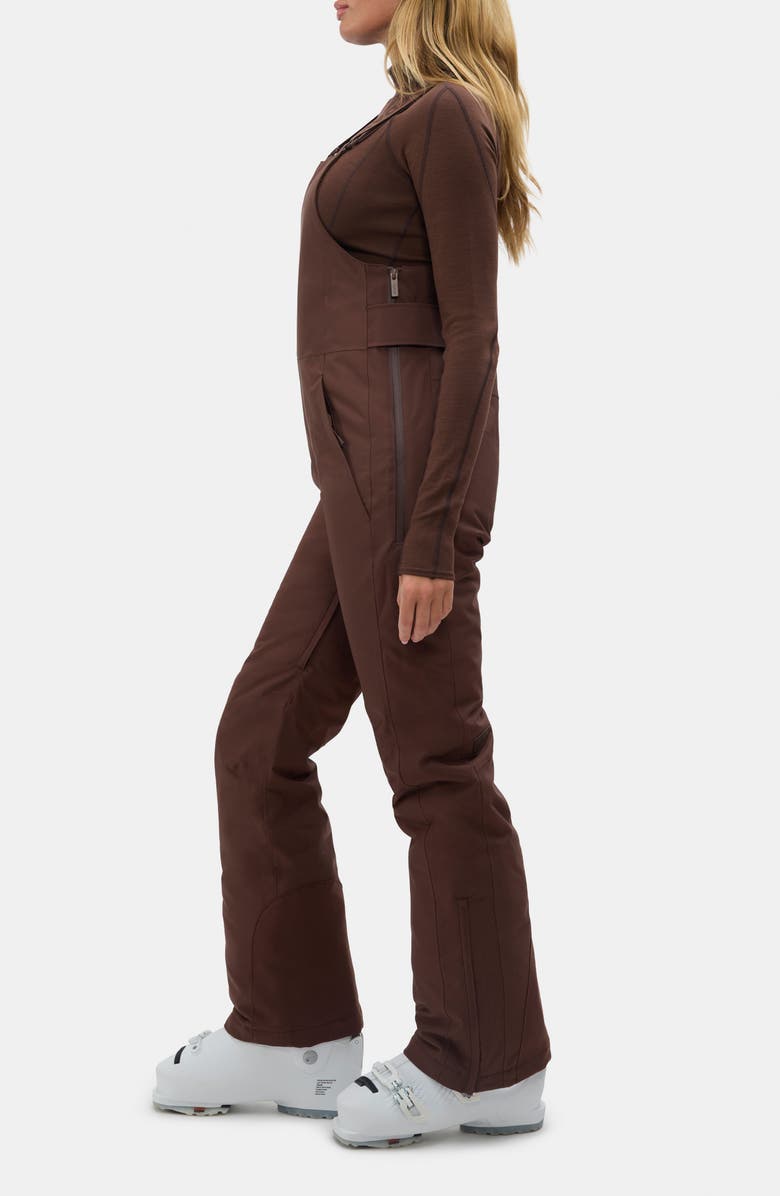 Halfdays Carson Waterproof Snow Bib Overalls, Alternate, color, Spiked Cocoa