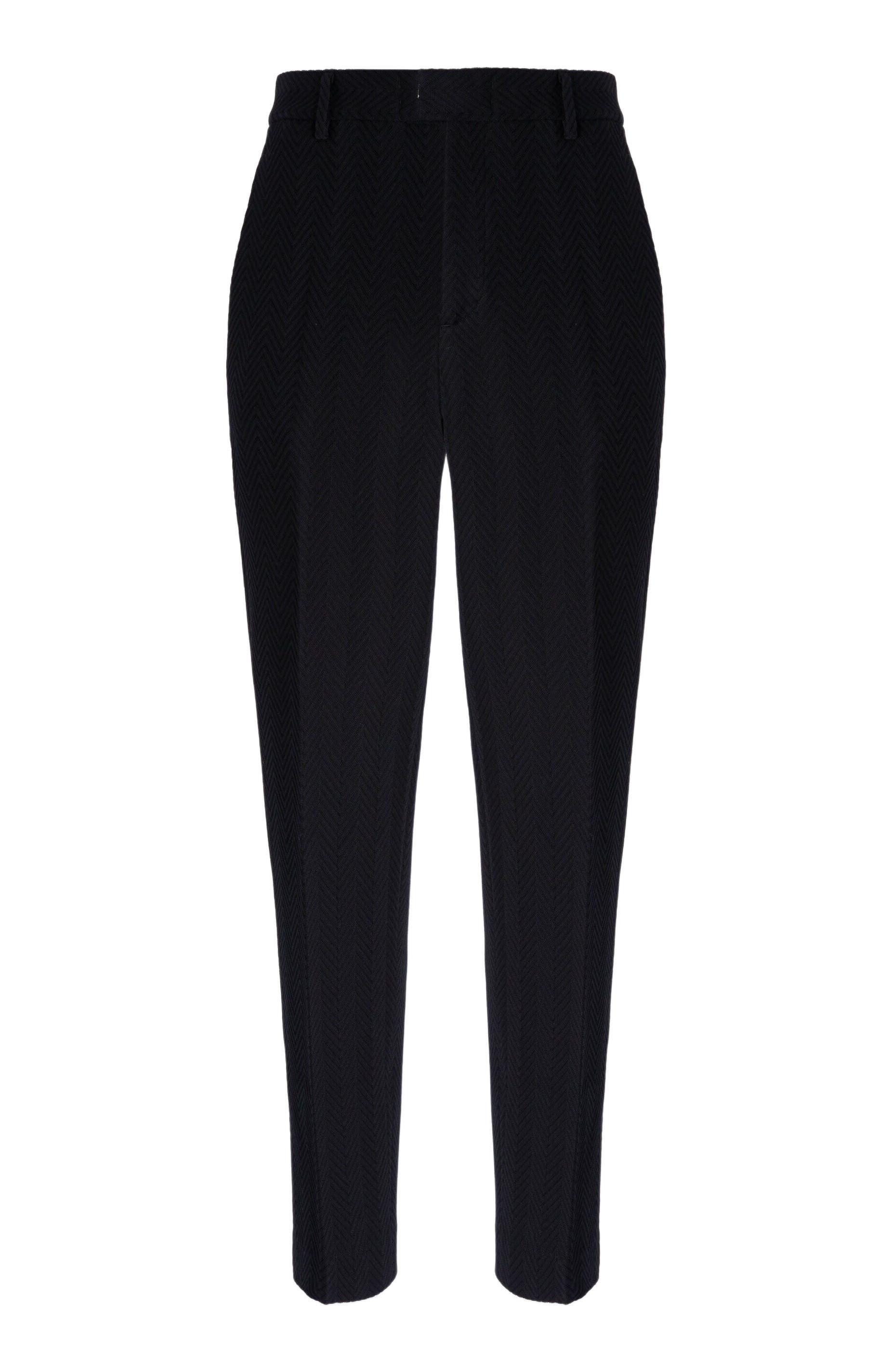 Straight Pants With Zigzag Pattern - image 2