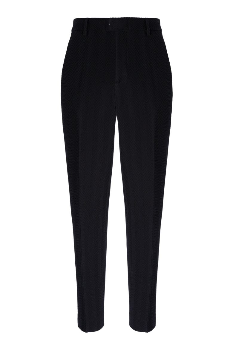 Straight Pants With Zigzag Pattern, Alternate, color, Black