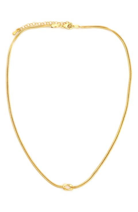 Knotted Snake Chain Necklace