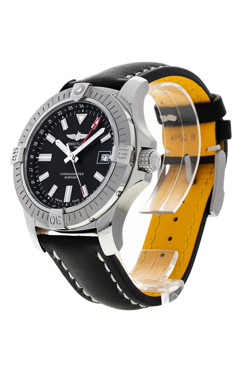 Watchfinder & Co. Breitling Preowned 2021 Avenger Automatic 43 Leather Strap Watch, 43mm, Alternate, color,