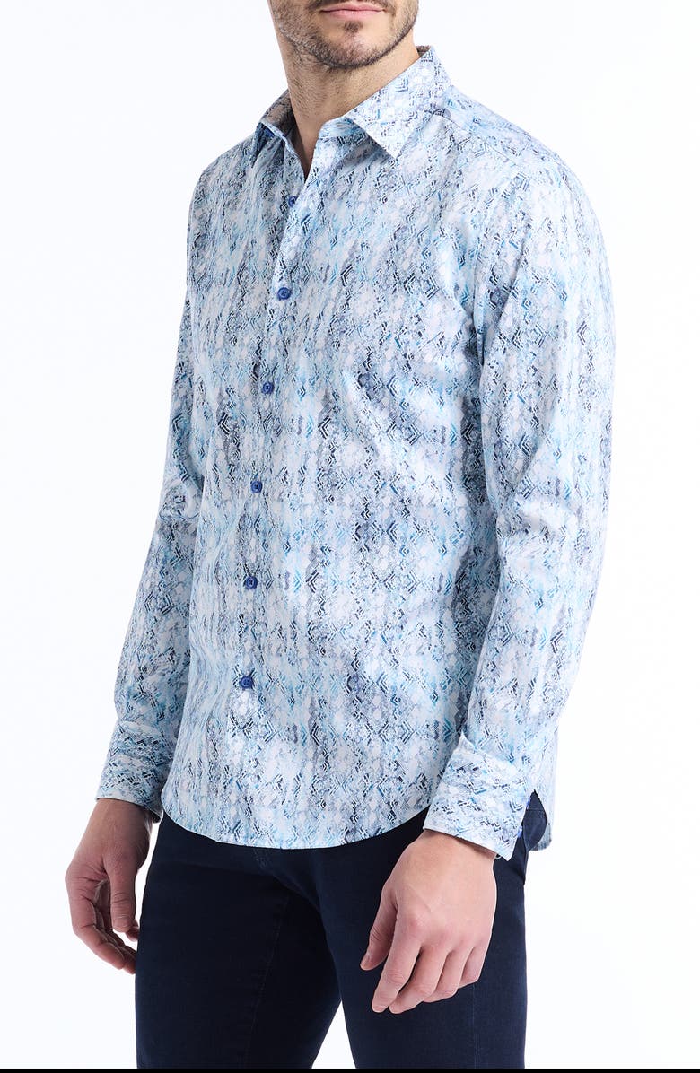 Robert Graham Alahmar Classic Fit Stretch Button-Up Shirt, Alternate, color, Light Blue