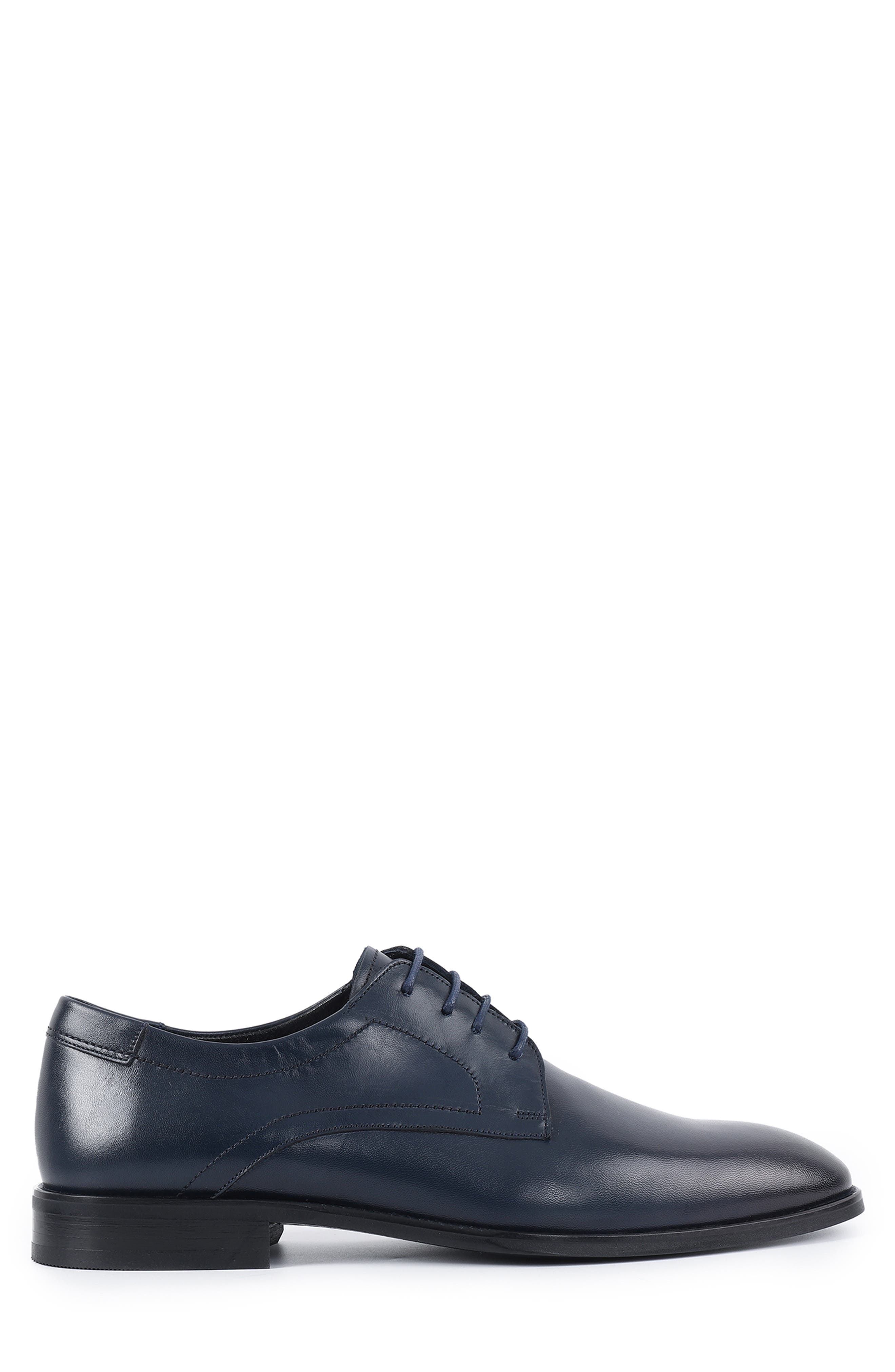 VELLAPAIS Imperiali Plain Toe Derby, Alternate, color, Navy Blue