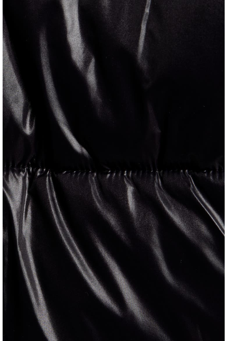 Crop Puffer Coat, Alternate, color, BLACK