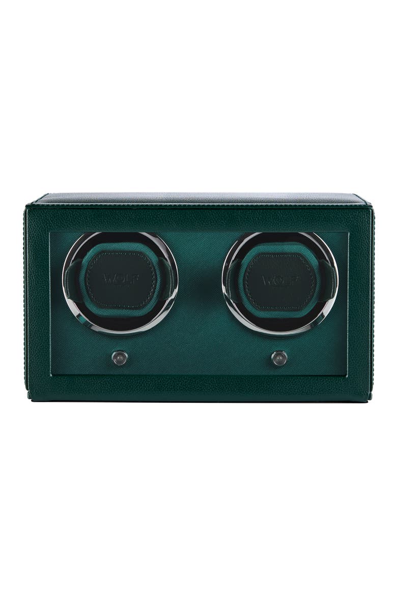Cub Double Watch Winder with Cover, Main, color, Green