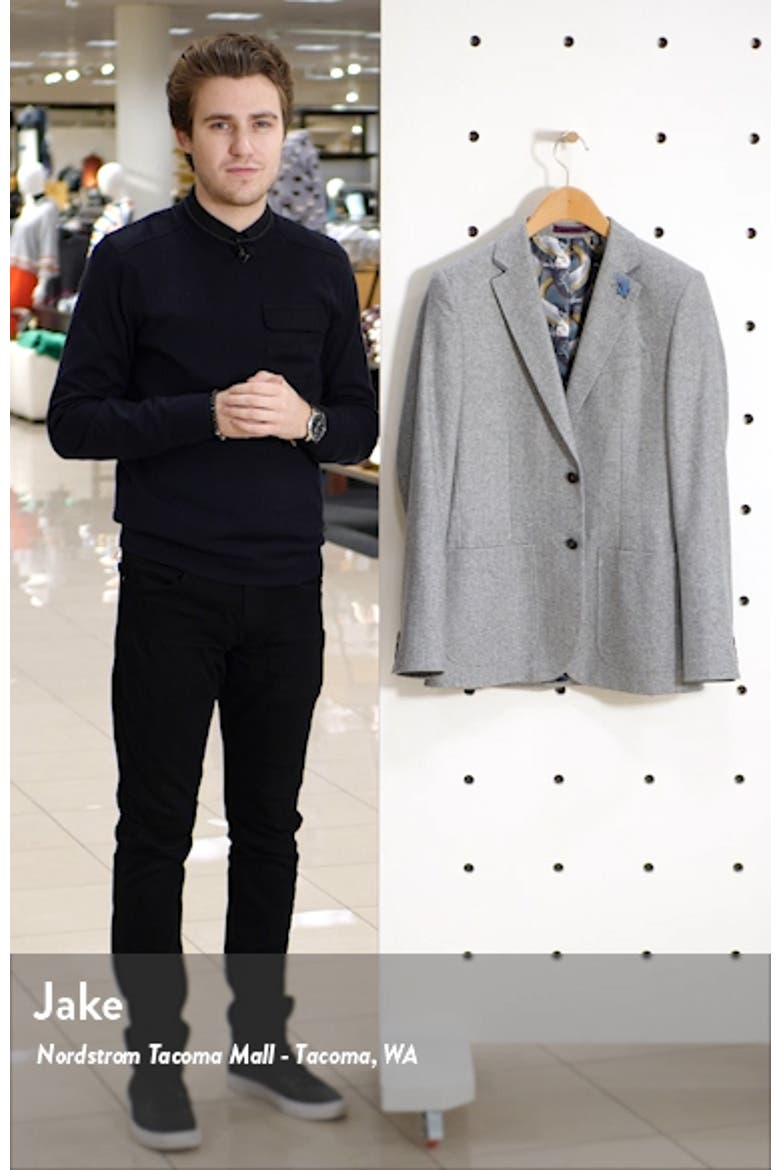 Athlead Slim Fit Herringbone Wool Blend Sport Coat video