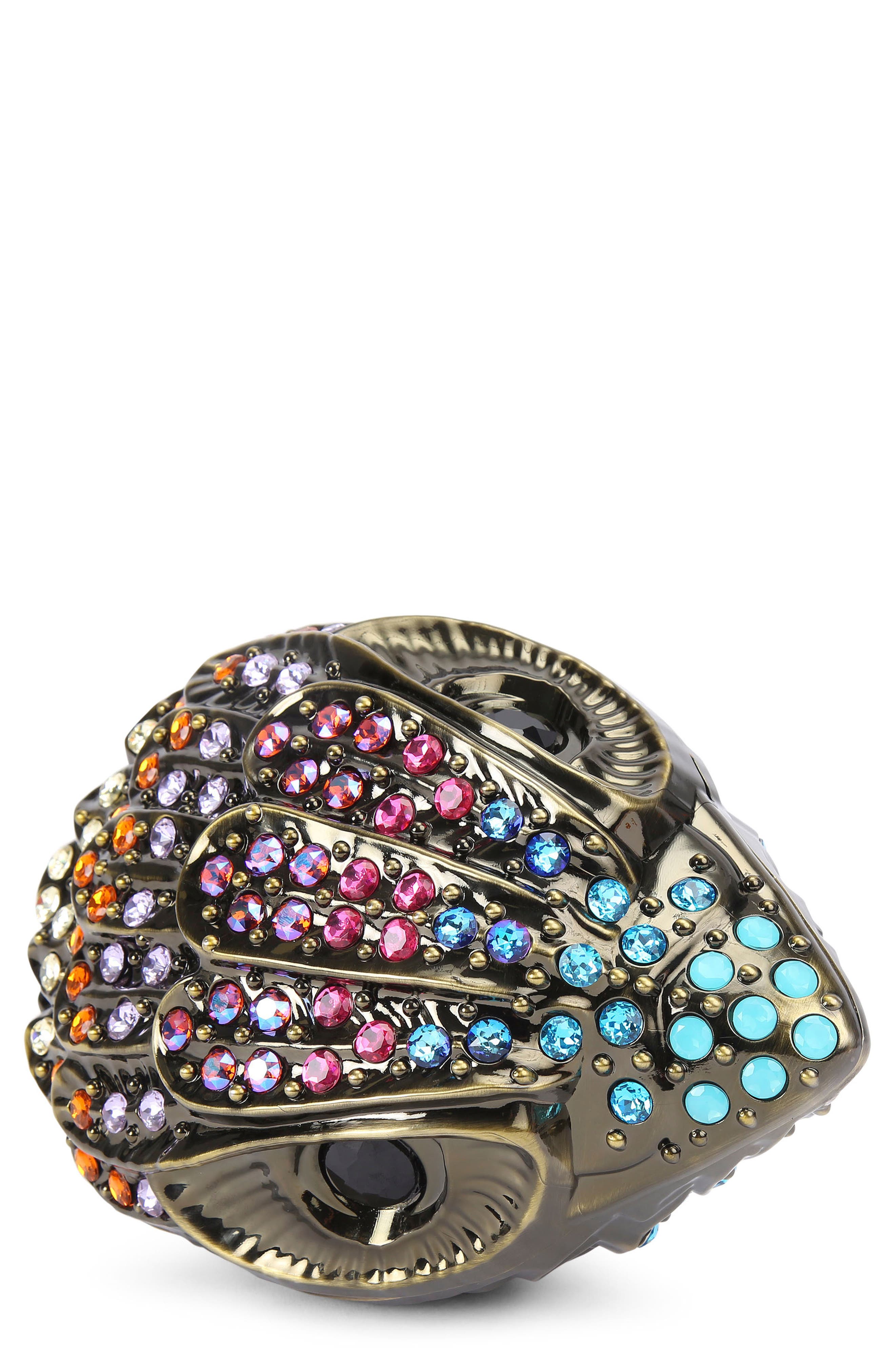 Kurt Geiger London Eagle Head Clutch, Main, color, 