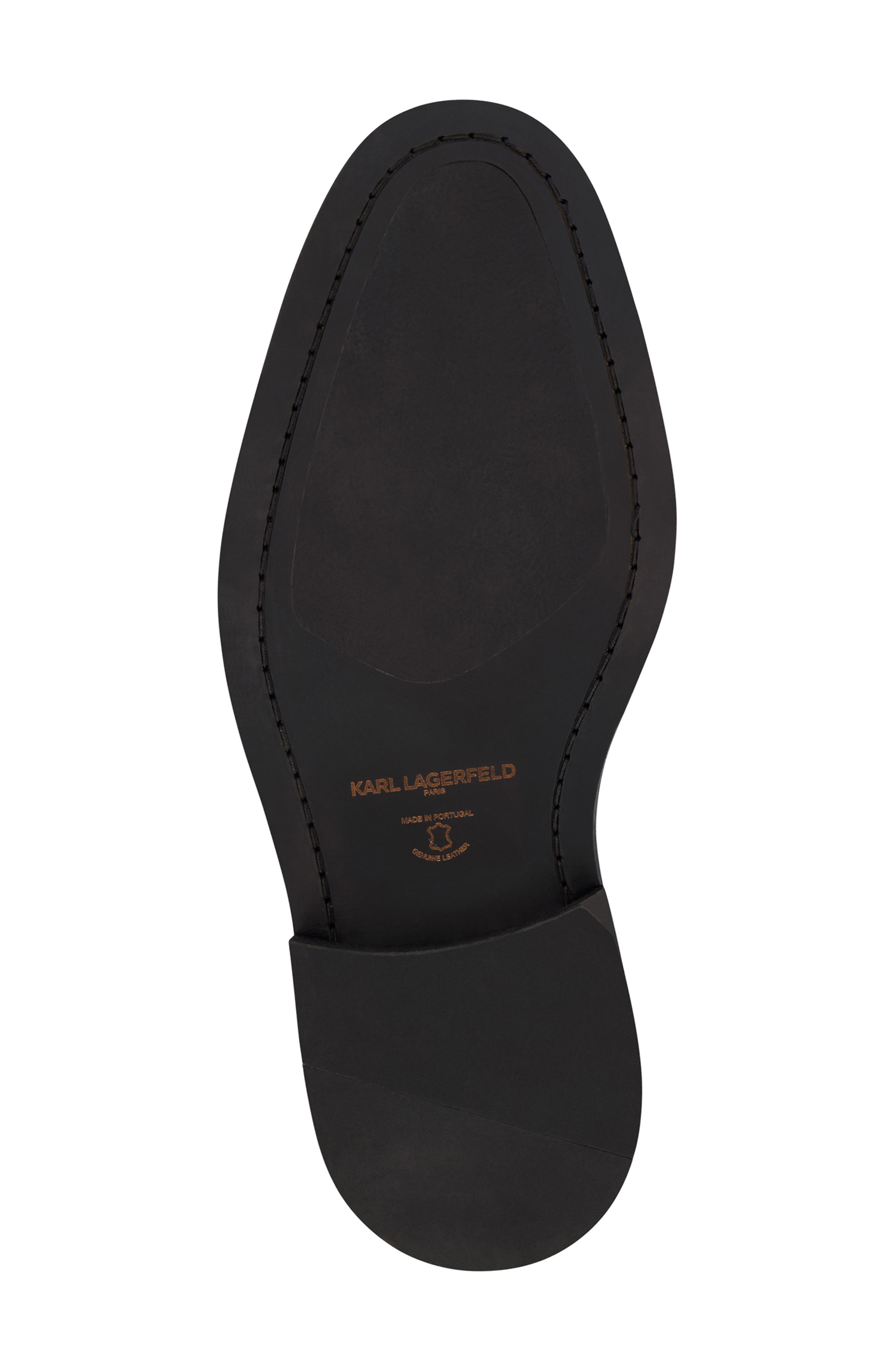 KARL LAGERFELD PARIS Double Monk Strap Shoe, Alternate, color, Black