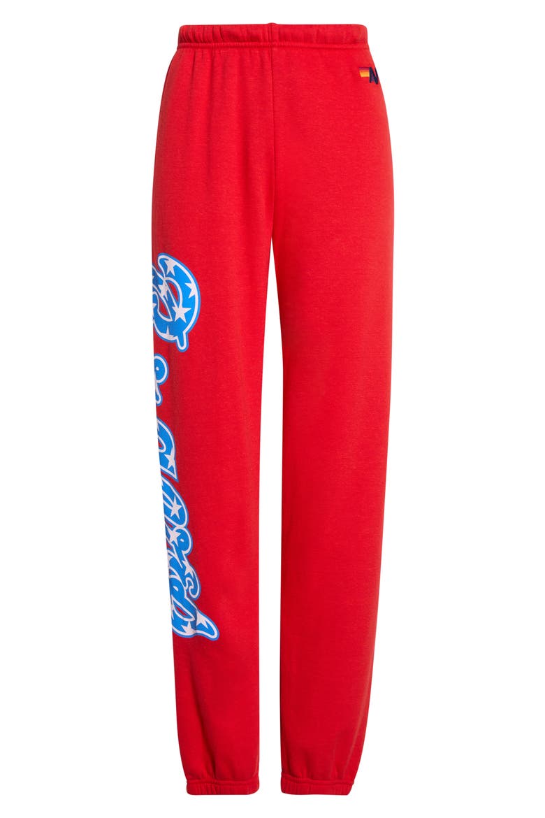 Atlanta Braves Sweatpants, Main, color, RED