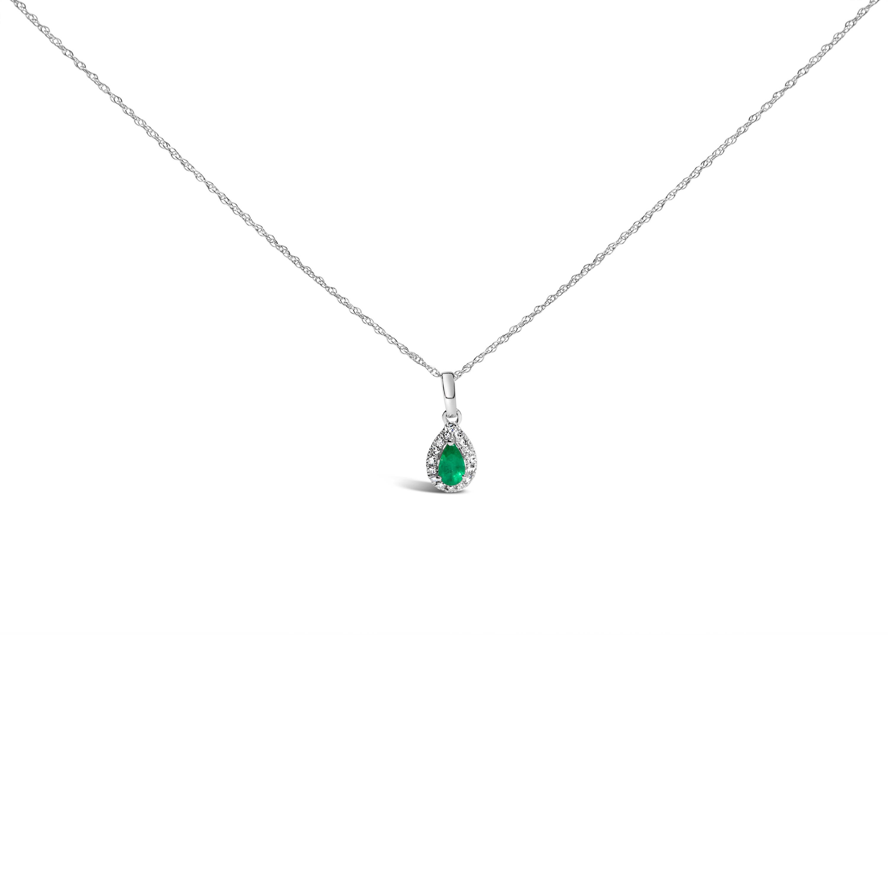 Green Emerald | White