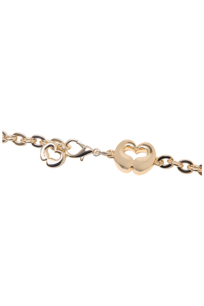 Chain belt with logo details, Alternate, color, Light gold