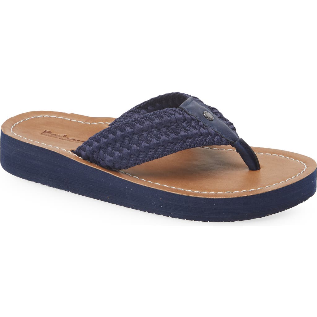 Barbour Kelburn Flip Flop In Navy
