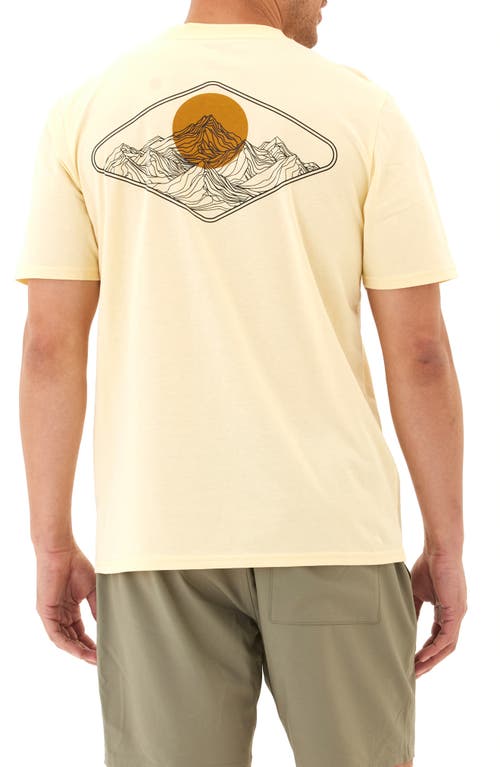 Threads 4 Thought Mountain Sunset Graphic T-shirt In Neutral
