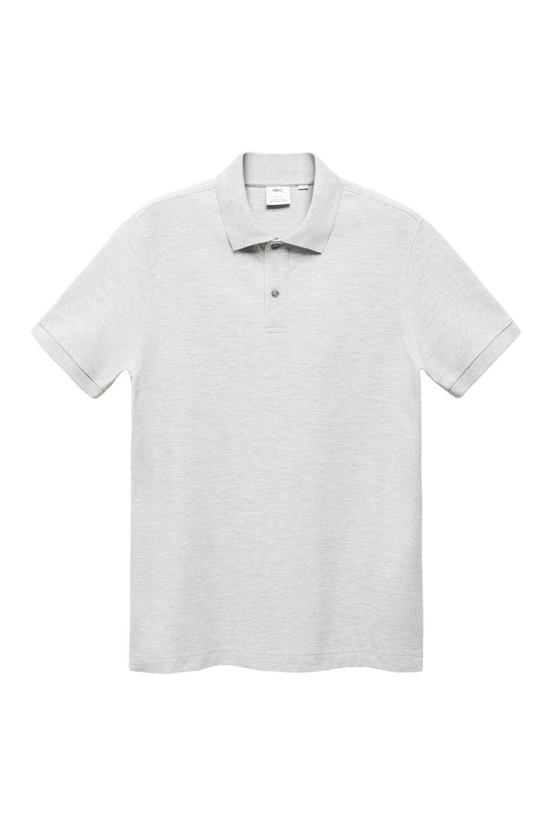 Cotton Piqué Polo, Alternate, color, MEDIUM HEATHER GREY