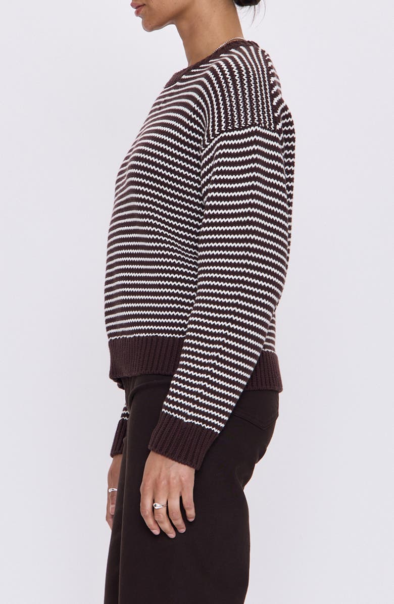Pistola Aura Stripe Sweater, Alternate, color, Mocha