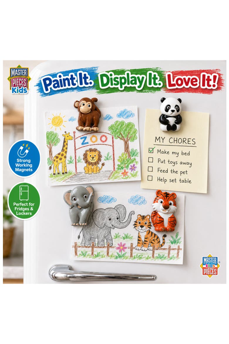 Jr. Zookeeper 6-Pack Magnets Paint Kit, Alternate, color, Multicolor