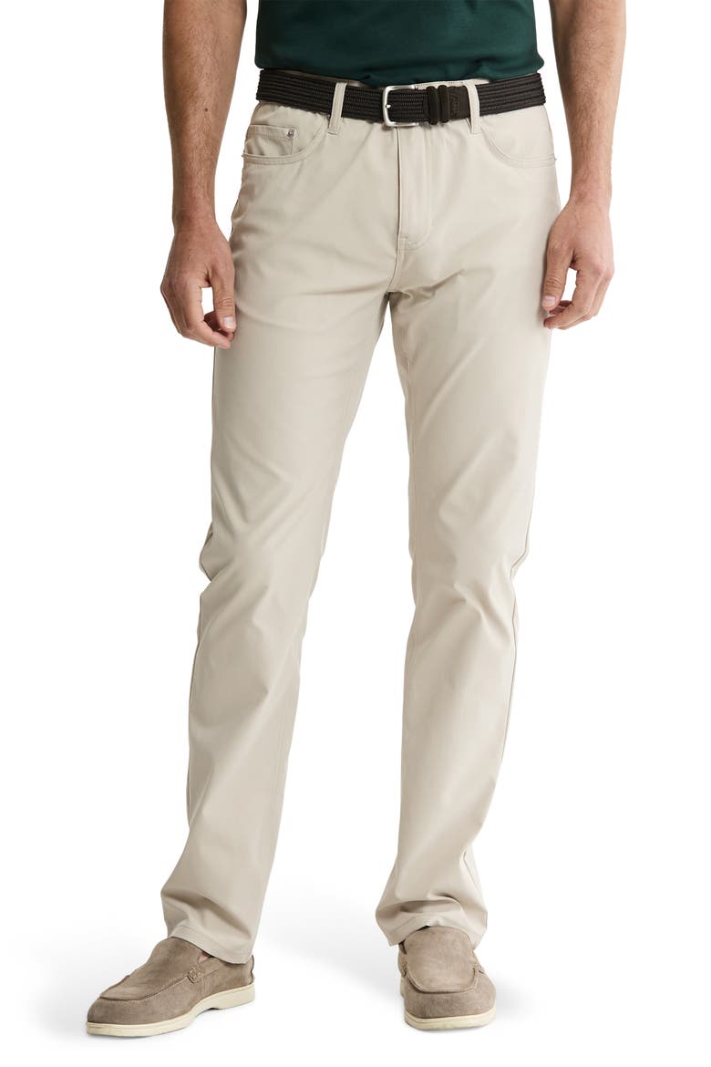 Straight Leg Stretch 5-Pocket Pants, Main, color, SAND