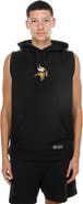 New Era Men's New Era Black Minnesota Vikings Combine Sleeveless Hoodie