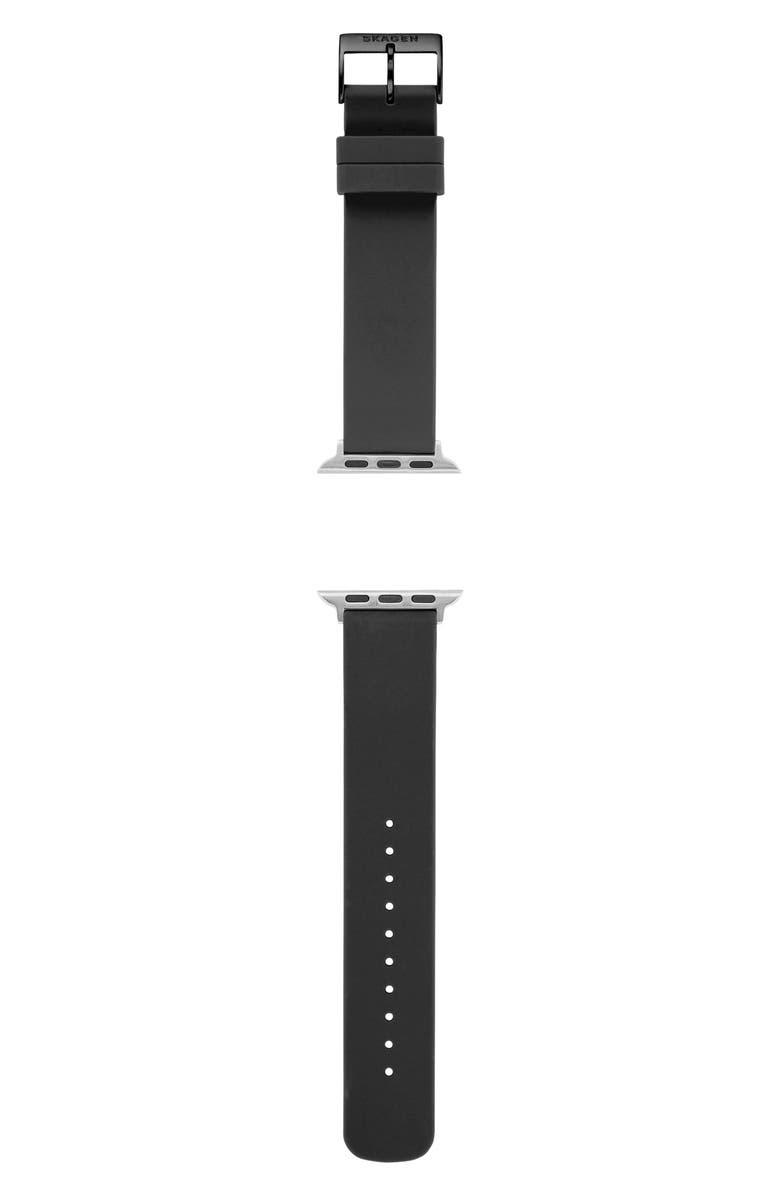 Skagen Silicone 38mm Silicone Apple Watch<sup>®</sup> Strap, Main, color, 