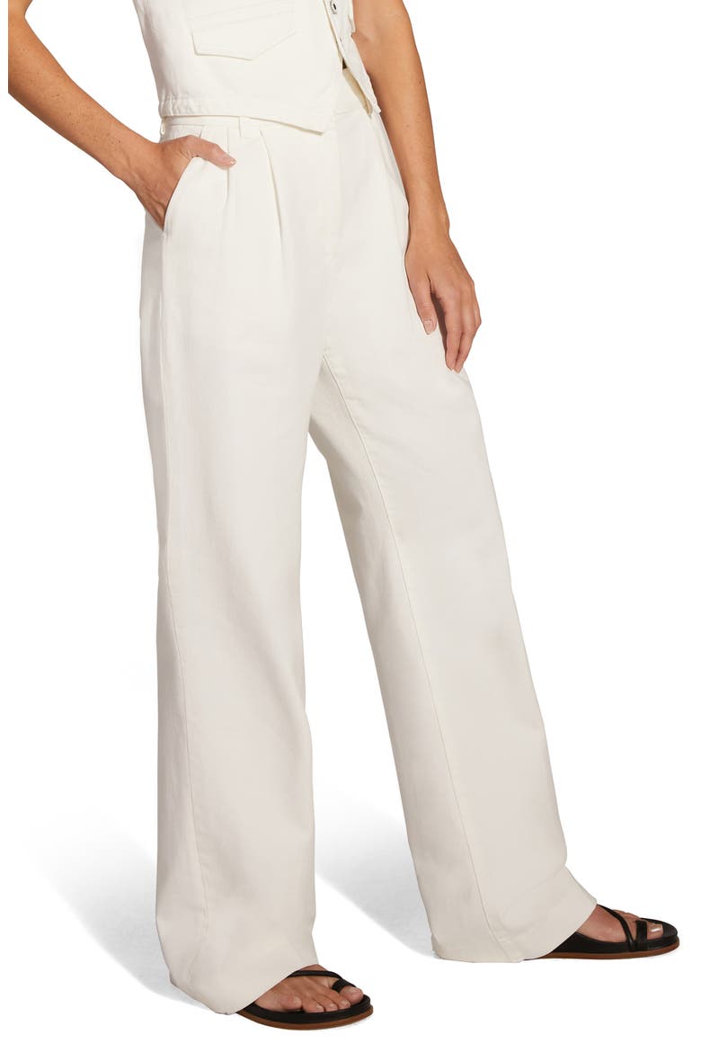 The Favorite Pant Pleated Cotton Pants, Alternate, color, GENEVA
