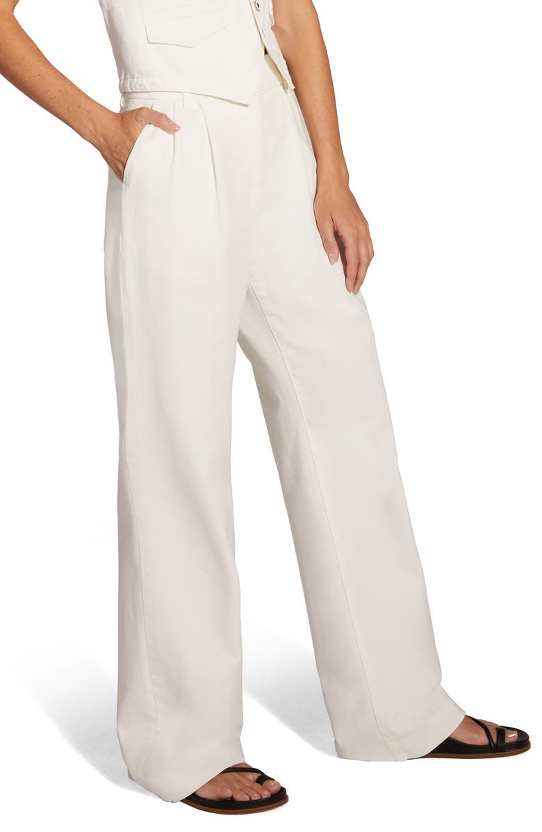 Favorite Daughter The Favorite Pant Pleated Cotton Pants, Alternate, color, 