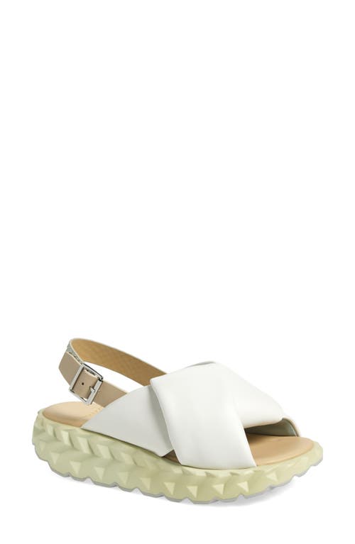 4ccccees Jabara Coil Slingback Sandal In White