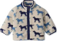 Hatley Dog Print High Pile Fleece Jacket