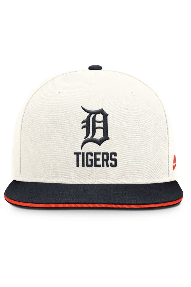 Men's Nike Cream/Navy Detroit Tigers Cooperstown Pro Dri-FIT Snapback Hat, Alternate, color, Cream
