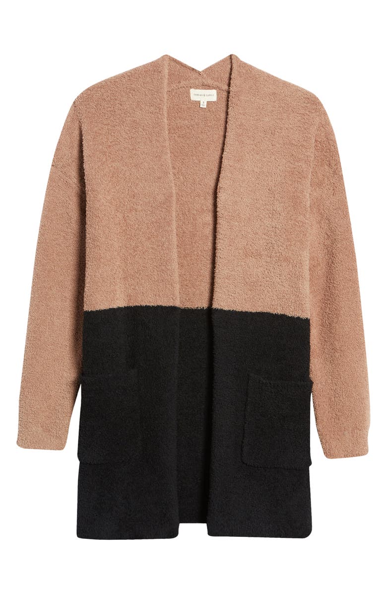 Thread & Supply Cozy Color Block Cardigan, Alternate, color,