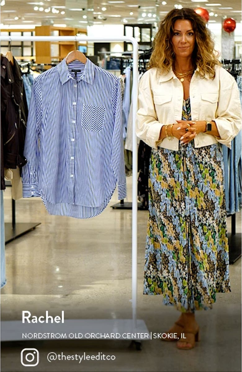 ICONS Maxine Stripe Button-Up Shirt, sales video thumbnail