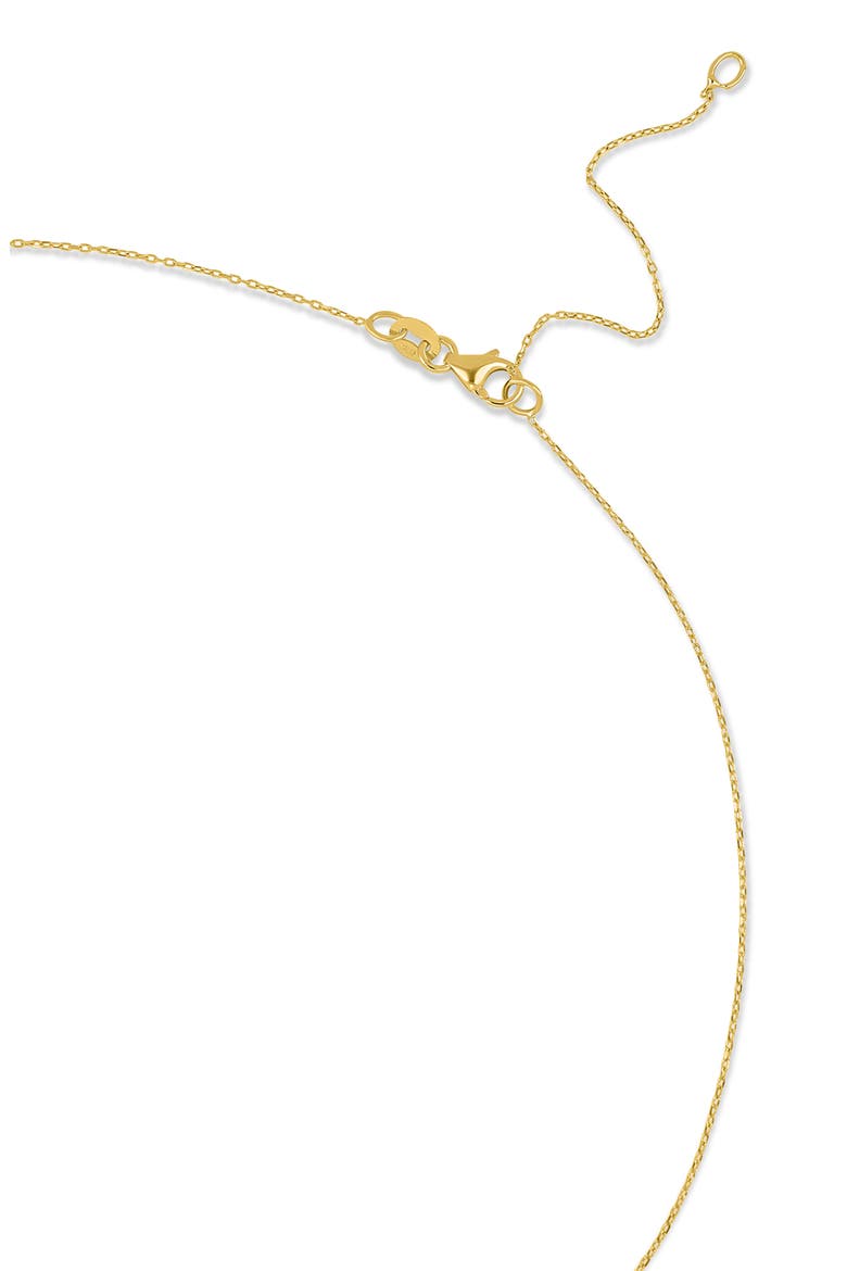 18K Gold Maya Diamond Dog Tag Pendant Necklace (Online Trunk Show), Alternate, color, 18K YELLOW GOLD/ DIAMOND