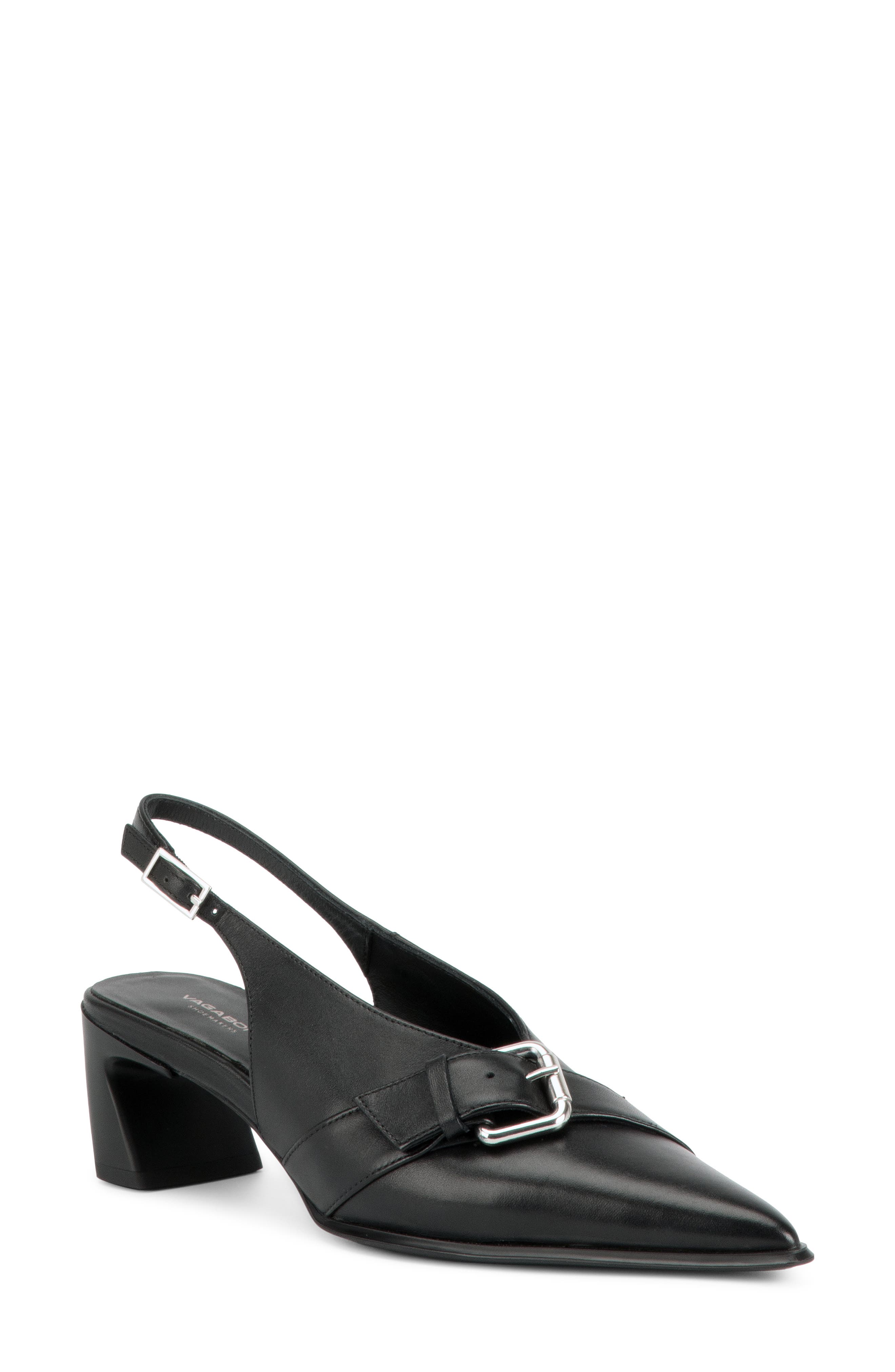 Ilona Slingback Block Heel Pump, Main, color, BLACK